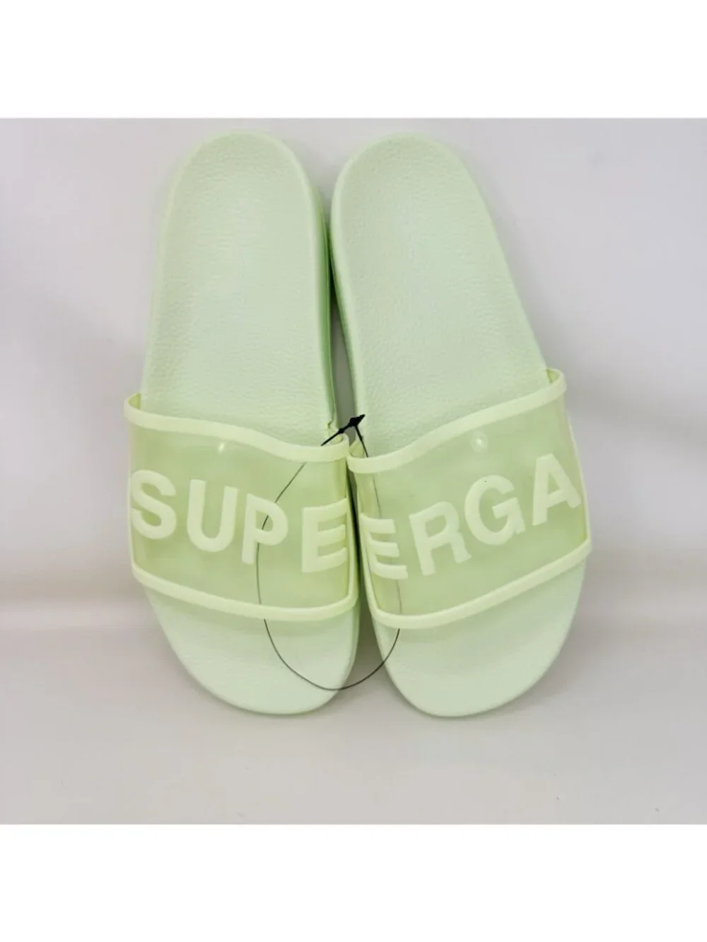 Superga 1908 Clear Identity Slides Sandals Green Women’s Size 8 - Picture 5 of 7